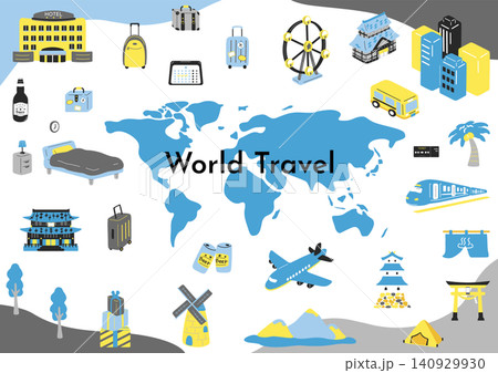 海外旅行のイラスト 海外旅行のイラスト 140929930