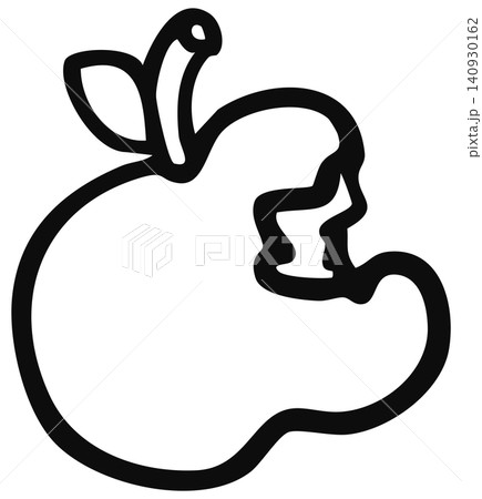 Hand drawn bite apple outline for kid colouring book, art, painting, healthy snack, fruit, food, people, diet, exercise, sport, lifestyle, grocery shopping, supermarket, breakfast, light lunch, vegan Hand drawn bite apple outline for kid colouring book, art, painting, healthy snack, fruit, food, people, diet, exercise, sport, lifestyle, grocery shopping, supermarket, breakfast, light lunch, vegan 140930162