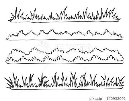 A set of bushes and grass A set of bushes and grass 140932001