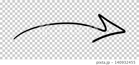 Simple hand-drawn black arrow pointing to the right on transparent or white background Simple hand-drawn black arrow pointing to the right on transparent or white background 140932455