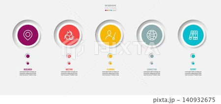 Business concept infographic template with option. 140932675