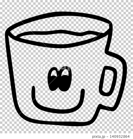Hand drawn hot tea in mug outline for kid colouring book, cafe, restaurant, drink menu, recipe, supermarket, mart, caffeine, beverage, kitchenware, office snack, breakfast, workloads, work from home Hand drawn hot tea in mug outline for kid colouring book, cafe, restaurant, drink menu, recipe, supermarket, mart, caffeine, beverage, kitchenware, office snack, breakfast, workloads, work from home 140932864