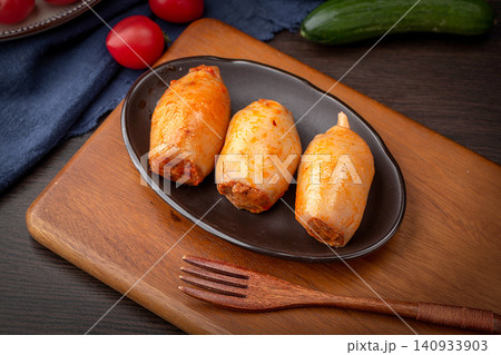spicy Braised Baby Squid with Chili and Seasonings 140933903