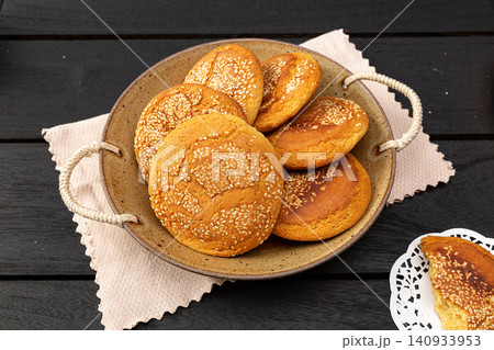 shanxi Taigu Sesame Flatbread Traditional Chinese Pastry shanxi Taigu Sesame Flatbread Traditional Chinese Pastry 140933953