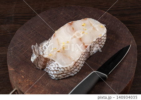 raw Cod Fish Steak, Fresh Seafood Ingredient Preparation raw Cod Fish Steak, Fresh Seafood Ingredient Preparation 140934035