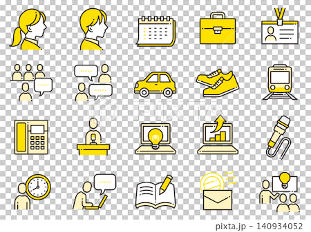 リクルート・就職・転職アイコン03　Recruit Icon 140934052
