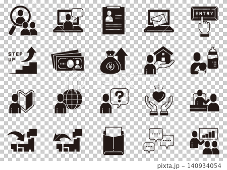 リクルート・就職・転職アイコン05　Recruit Icon 140934054