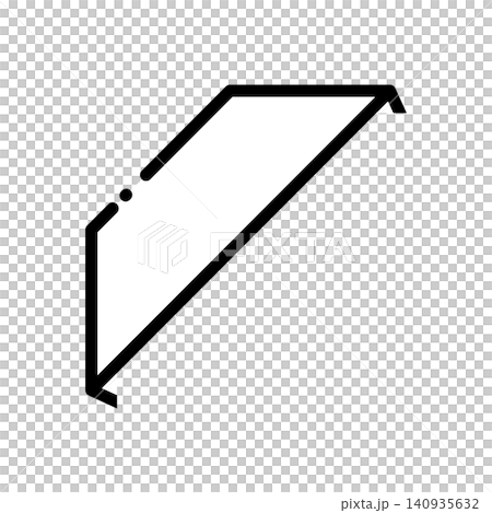 Simple ribbon frame (corner) 140935632