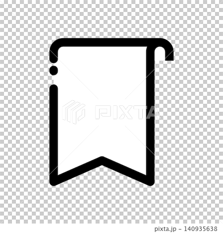 Simple ribbon frame (vertical, rounded corners) Simple ribbon frame (vertical, rounded corners) 140935638