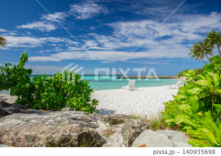 Tropical beach background as summer landscape 140935698