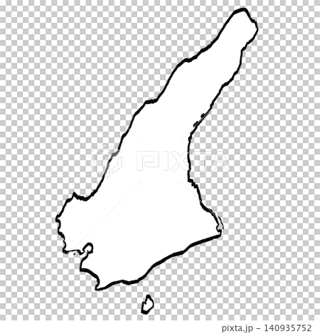 Awaji Island map illustration (brushstroke style), Japanese style, Hyogo Prefecture Awaji Island map illustration (brushstroke style), Japanese style, Hyogo Prefecture 140935752