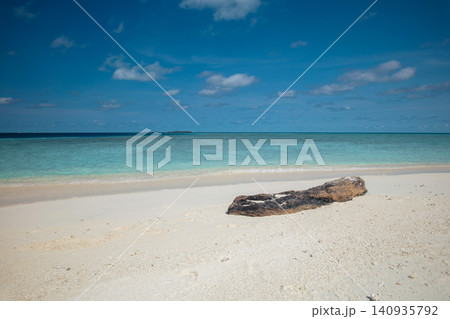 A nice and empty beach in a tropical desert island A nice and empty beach in a tropical desert island 140935792