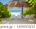 Tropical beach background as summer landscape 140935832