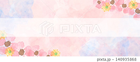 水彩で描いた紫陽花の背景イラスト 140935868