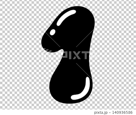 一個帶有氣泡感的數字 1 的向量圖。 140936586