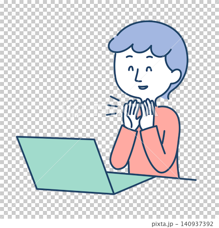 Person in a remote meeting Person in a remote meeting 140937392