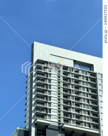 Open Perspective View Of High Rise Balconies And Vast Sky Open Perspective View Of High Rise Balconies And Vast Sky 140937502