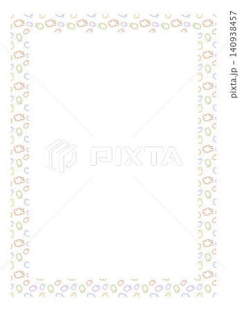 Oval Confetti Decorative Frame Vector Illustration Oval Confetti Decorative Frame Vector Illustration 140938457