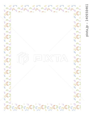 Rainbow Confetti Border Frame Vector Illustration Rainbow Confetti Border Frame Vector Illustration 140938461