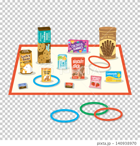 Candy ring toss game set Candy ring toss game set 140938970