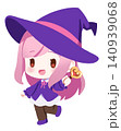 魔女のイラスト（背景なし、線画なし） 140939068