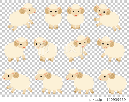 羊のキャラクターのイラスト 羊のキャラクターのイラスト 140939489