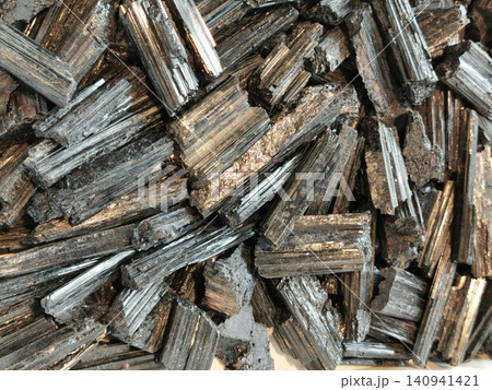 black tourmaline mineral black tourmaline mineral 140941421