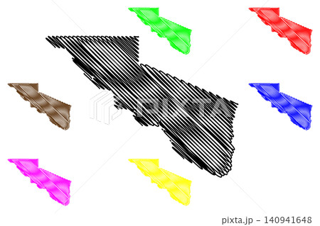 Charles Mix County, State of South Dakota (U.S. county, United States of America, USA, U.S., US) map vector illustration, scribble sketch Charles Mix map Charles Mix County, State of South Dakota (U.S. county, United States of America, USA, U.S., US) map vector illustration, scribble sketch Charles Mix map 140941648