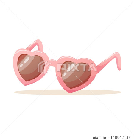 Pink heart shaped sunglasses for your summer holiday Pink heart shaped sunglasses for your summer holiday 140942138