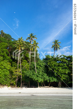 Paradise at Lia beach, Waleakodi Island, Togian archipelago, Sulawesi, Indonesia Paradise at Lia beach, Waleakodi Island, Togian archipelago, Sulawesi, Indonesia 140942229
