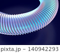近未来テクノロジーを象徴する発光サークルの3DCGイラスト 140942293