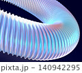 近未来テクノロジーを象徴する発光サークルの3DCGイラスト 140942295