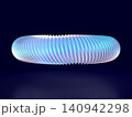 近未来テクノロジーを象徴する発光サークルの3DCGイラスト 140942298