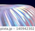 近未来テクノロジーを象徴する発光サークルの3DCGイラスト 140942302