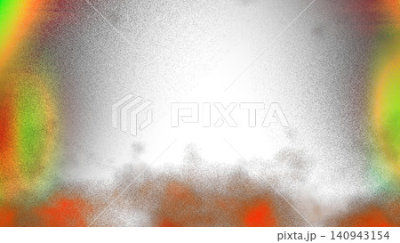 Multi-color grainy film burn overlay with red, orange, and lime green glows and distressed borders against a transparent background, giving a retro and damaged cinematic feel Multi-color grainy film burn overlay with red, orange, and lime green glows and distressed borders against a transparent background, giving a retro and damaged cinematic feel 140943154
