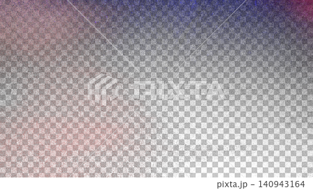 Heavy grainy noise texture with red and blue corners on transparent background, concept of retro television static 140943164