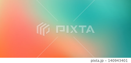 Abstract teal orange pastel gradient background pattern, bright cool tropical summer bg. Calm wallpaper with smooth turquoise and coral or peach color gradation. Warm sunset sunrise blurred backdrop Abstract teal orange pastel gradient background pattern, bright cool tropical summer bg. Calm wallpaper with smooth turquoise and coral or peach color gradation. Warm sunset sunrise blurred backdrop 140943401