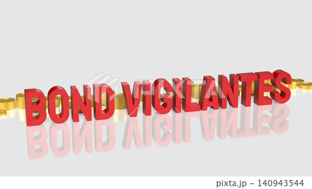 Bond Vigilantes And Market Pressure In Finance 3d render. 140943544