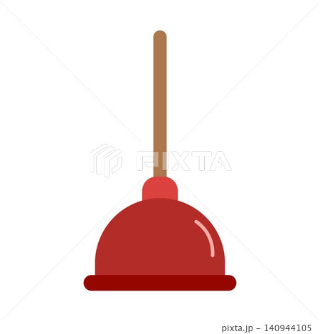 red plunger illustration 140944105