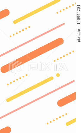 縦長素材　右斜め上に流れる線のイラスト 140944281