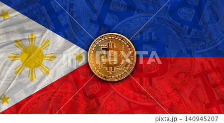 Investors in Blockchain Technology with Philippines flag background. Bitcoin cryptocurrency with Philippine flag Investors in Blockchain Technology with Philippines flag background. Bitcoin cryptocurrency with Philippine flag 140945207