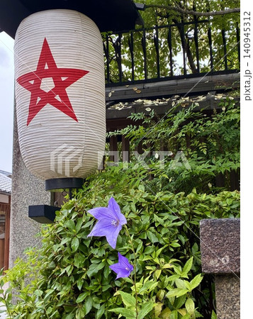 桔梗の花と五芒星 桔梗の花と五芒星 140945312