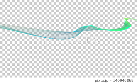 Green, blue, and yellow colored wave background lines with a black background for PowerPoint presentations. 140946869