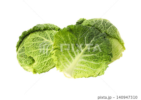 Stacked green cabbage heads showing texture, isolated, PNG Stacked green cabbage heads showing texture, isolated, PNG 140947310