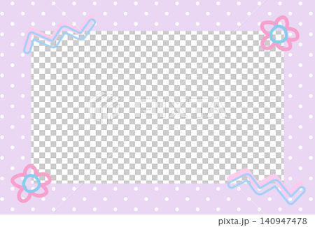 Cute pastel purple frame with polka dot pattern and flowers for polaroid frame, social media post, poster, postcard, rectangle ad template, book cover, sticky note, banner, notepads, floral, name tag Cute pastel purple frame with polka dot pattern and flowers for polaroid frame, social media post, poster, postcard, rectangle ad template, book cover, sticky note, banner, notepads, floral, name tag 140947478