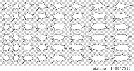 A set of vector illustrations of various speech bubbles. A set of vector illustrations of various speech bubbles. 140947513