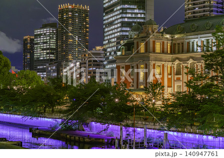 大阪夜景 中之島 大阪市中央公会堂 大阪府大阪市 大阪夜景 中之島 大阪市中央公会堂 大阪府大阪市 140947761