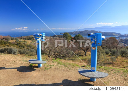 牛窓オリーブ園、展望広場から瀬戸内の多島美を眺望 牛窓オリーブ園、展望広場から瀬戸内の多島美を眺望 140948144