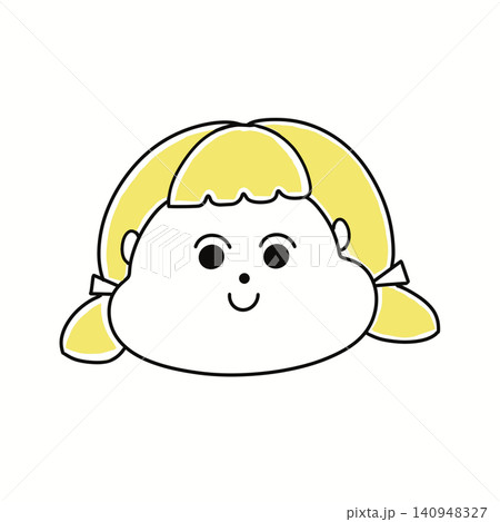 シンプル女の子イラスト 140948327
