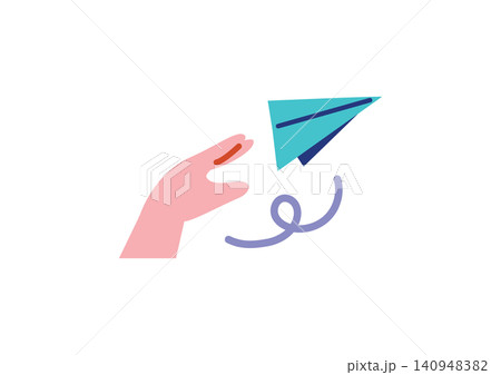 メールを送信するイメージイラスト メールを送信するイメージイラスト 140948382